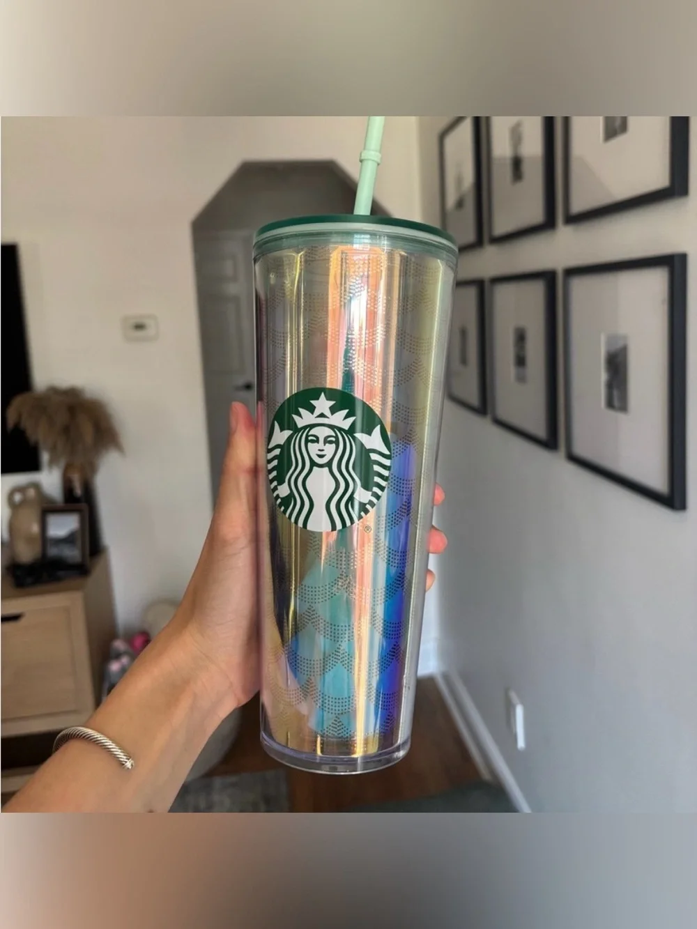 Starbucks Mermaid Scales Siren Iridescent Tumbler 24oz